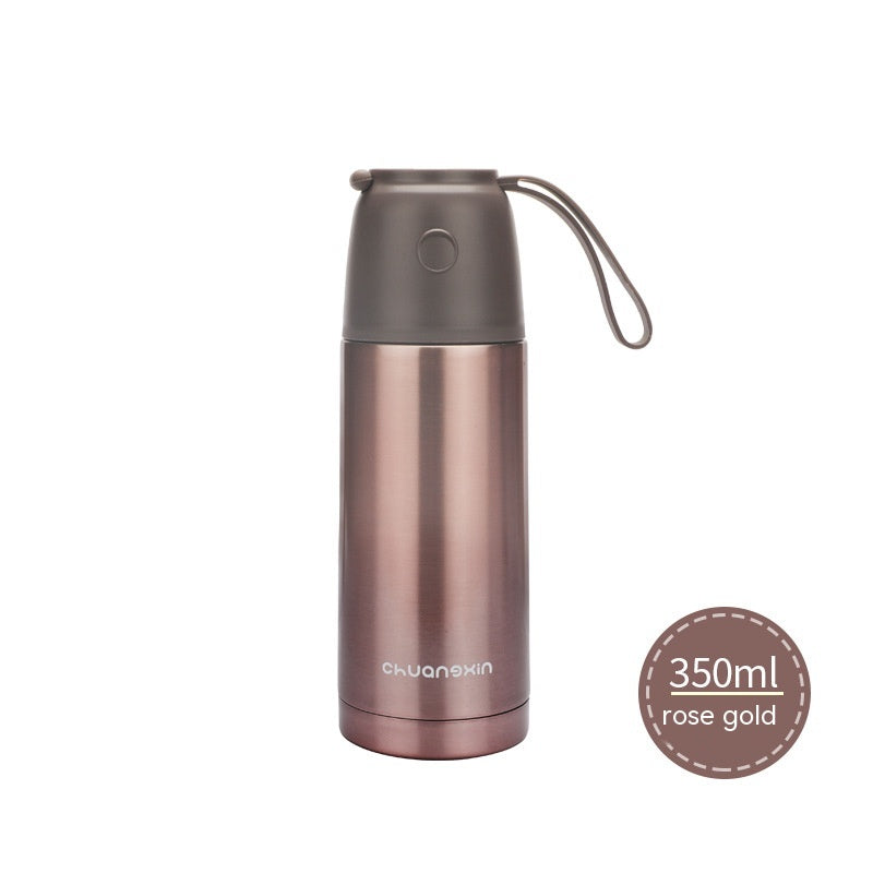 Insulated Stainless Steel Thermos Cup with Large Capacity - Multiple Colors