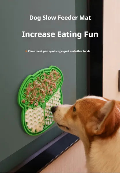 Pet Slow Feeder Mat for Dogs and Cats with Strong Suction - Multiple Colors