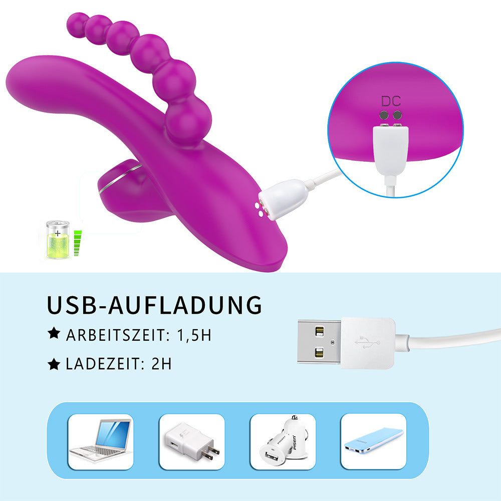 Multi-frequency Vibration Sucking Device for Women - Rechargeable Silicone Massager