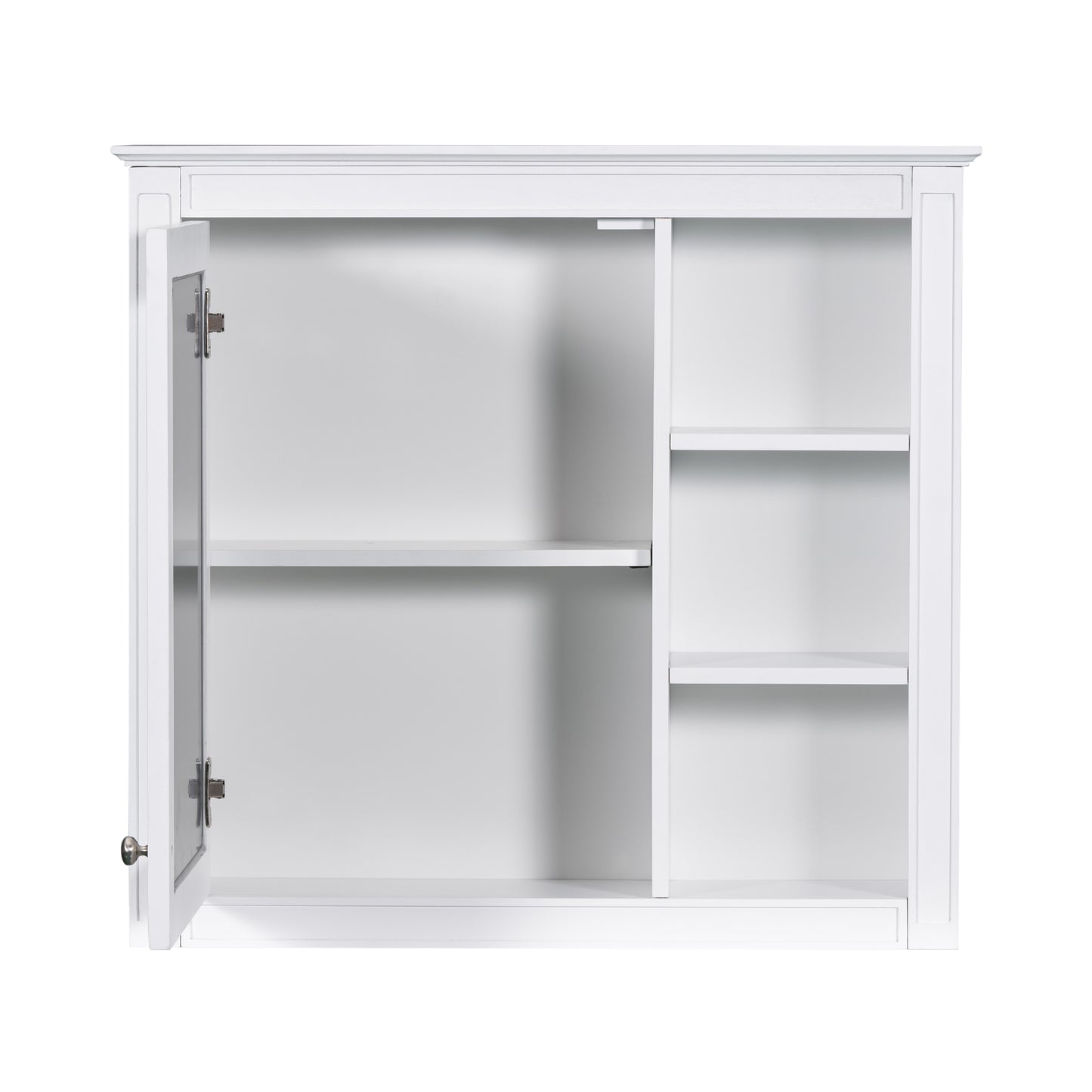 30'' Modern Bathroom Vanity with Sink & Mirror Cabinet - White