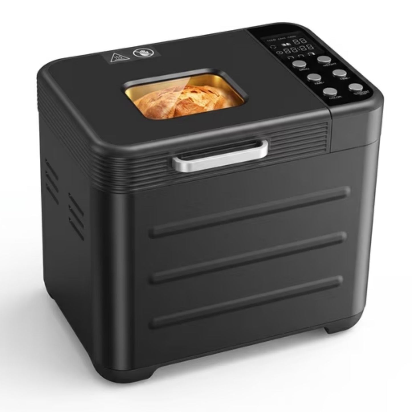 Bread Maker Machine with 12 Menu Options, Multiple Loaf & Crust Settings, Removable Pan