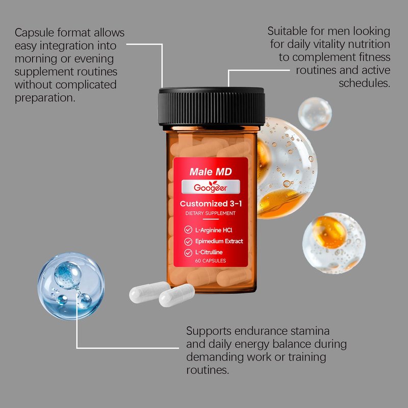 Men's Energy Boost Vitality Capsules - 60 Count
