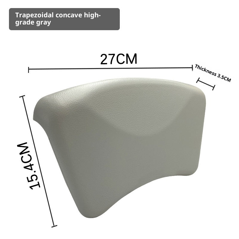 Modern Simple Bathtub Pillow PU Home Backrest Cushion for Bath, Sauna & Spa