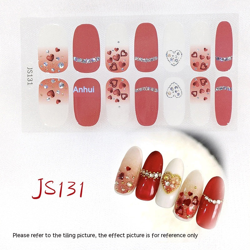 3D Crystal Nail Art Sticker Set - Crystal Glass Nail Film for Manicure