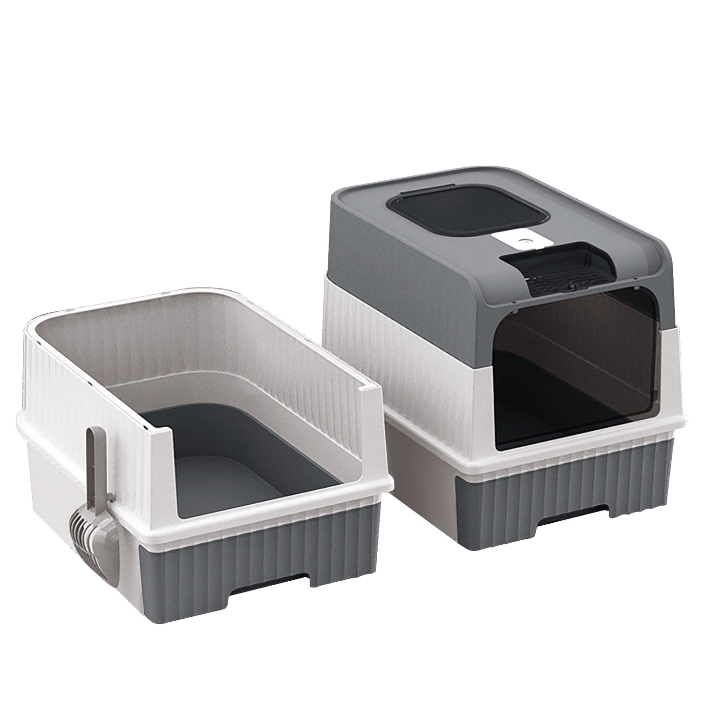 Self Pickup Cat Litter Box with Magic Cube Design - Multiple Colors Available