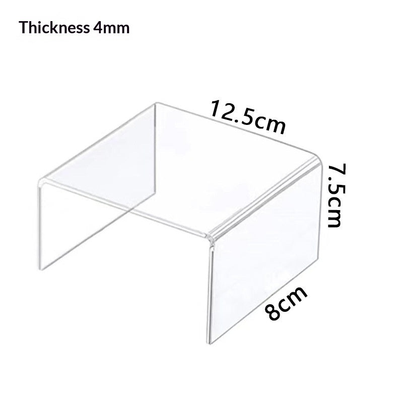 Acrylic Shoe and Bag Display Rack Trapezoid-Shaped Jewelry Organizer