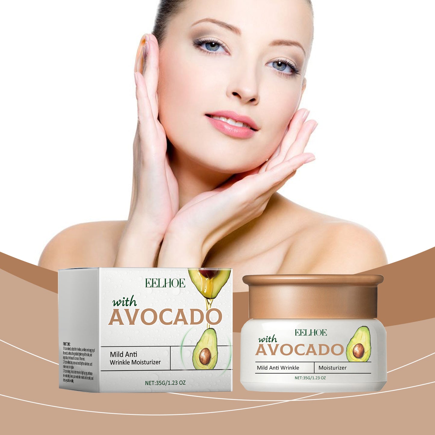 Avocado Anti-Wrinkle Moisturizing Cream - Vitamin E Facial Skin Care