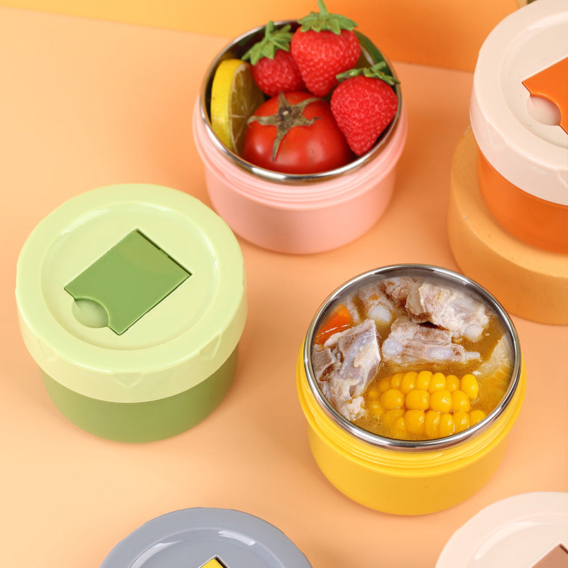 Insulated Stainless Steel Soup Cup with Leakproof Lid – Portable Meal Tumbler for Office & Students