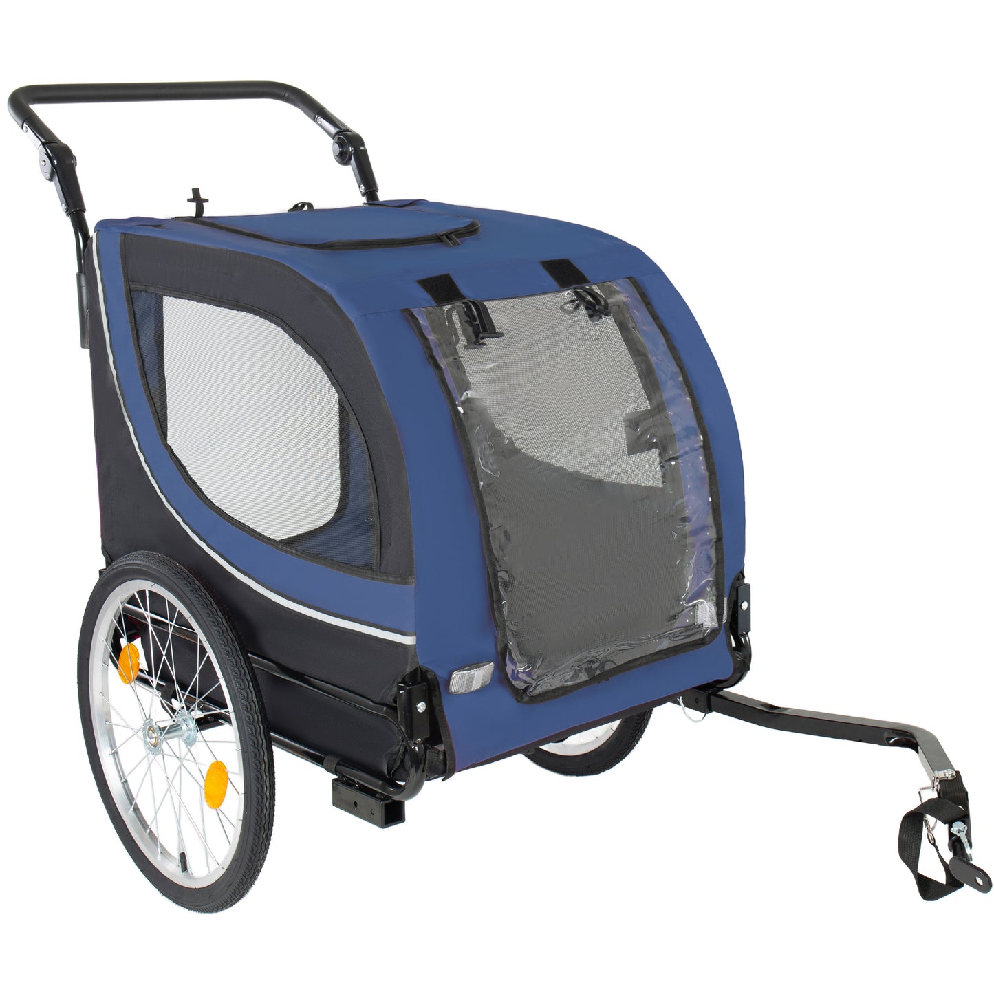 2-in-1 Bike Trailer & Pet Stroller For Dogs Up To 100lbs Foldable