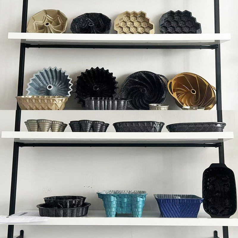 Cast Aluminum Hollow Cake Mold for Baking - Multi-Color Variants