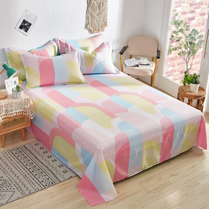 Cotton Printed Twill Bed Sheets - Multiple Sizes & Patterns Available