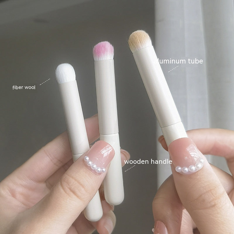 Mini Lip Brush Concealer Brush with Round Head for Makeup - Pink & Yellow Variants