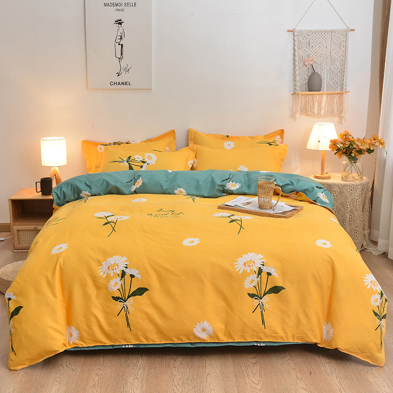 Pure Cotton Bedding Set - Multiple Sizes & Styles, Soft & Comfortable