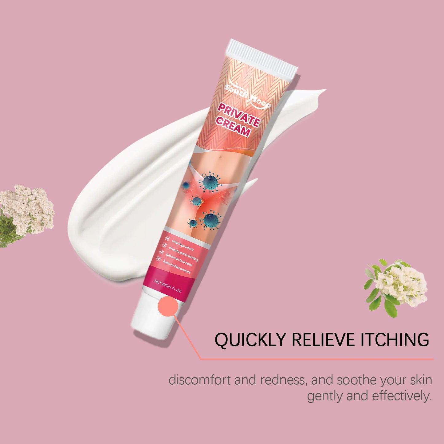 Moisturizing Itch Relief Cream for Women's Private Area 20g - Skin Care