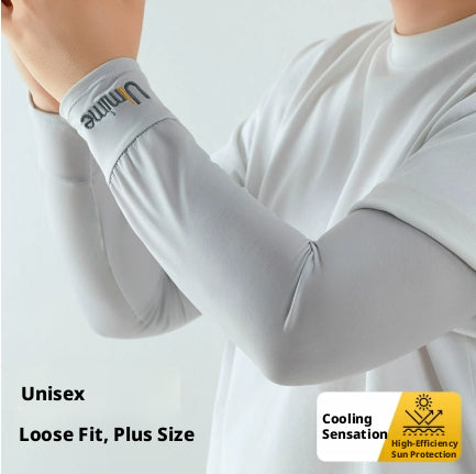 UV Protection Arm Sleeves - Light Gray Pair