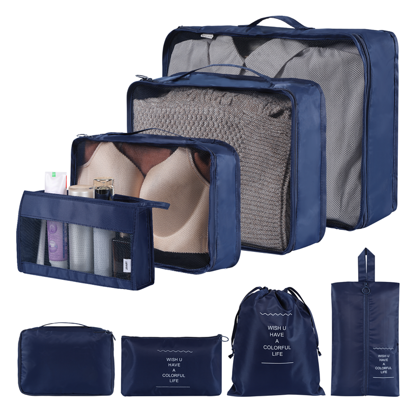 Solid Color Clothing & Wardrobe Storage Bags - Set of 8 or 9