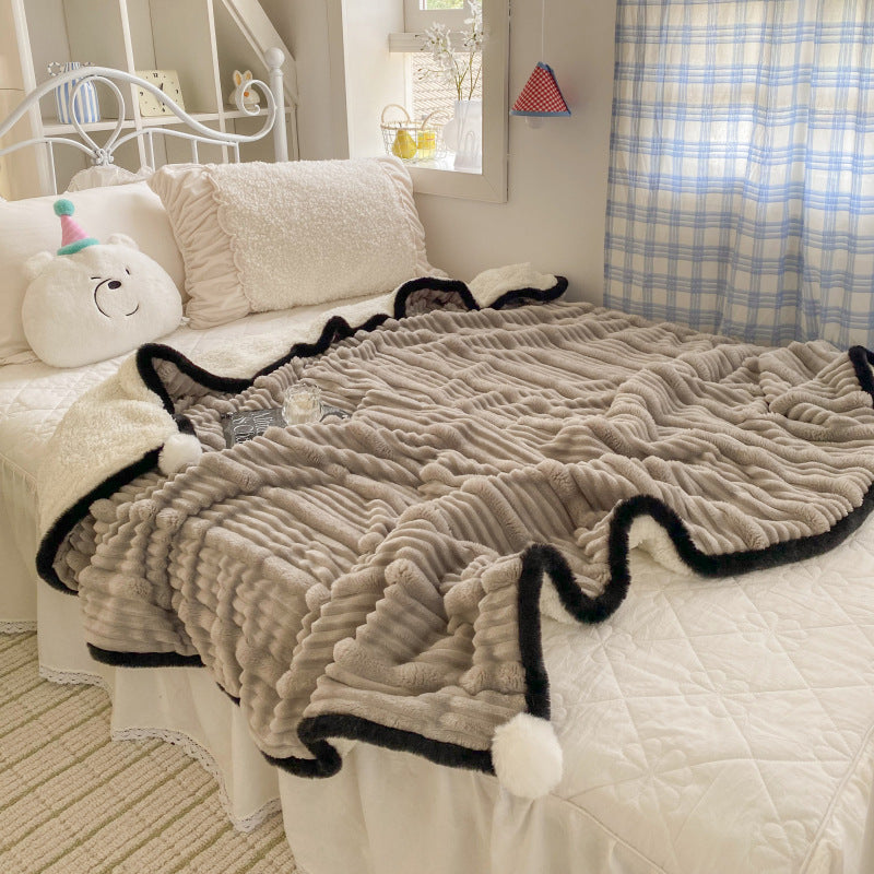 Multi-Size Soft Polar Fleece Blanket for All Seasons - Home Bedding