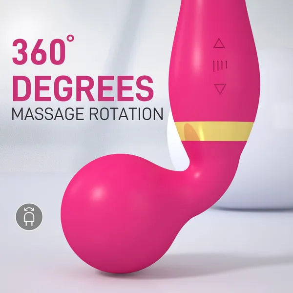 Rechargeable Double Head Wand Massager - 20 Modes & 8 Speeds