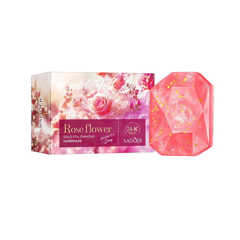 Gold Foil Handmade Bar Soap - Natural & Skin-Friendly