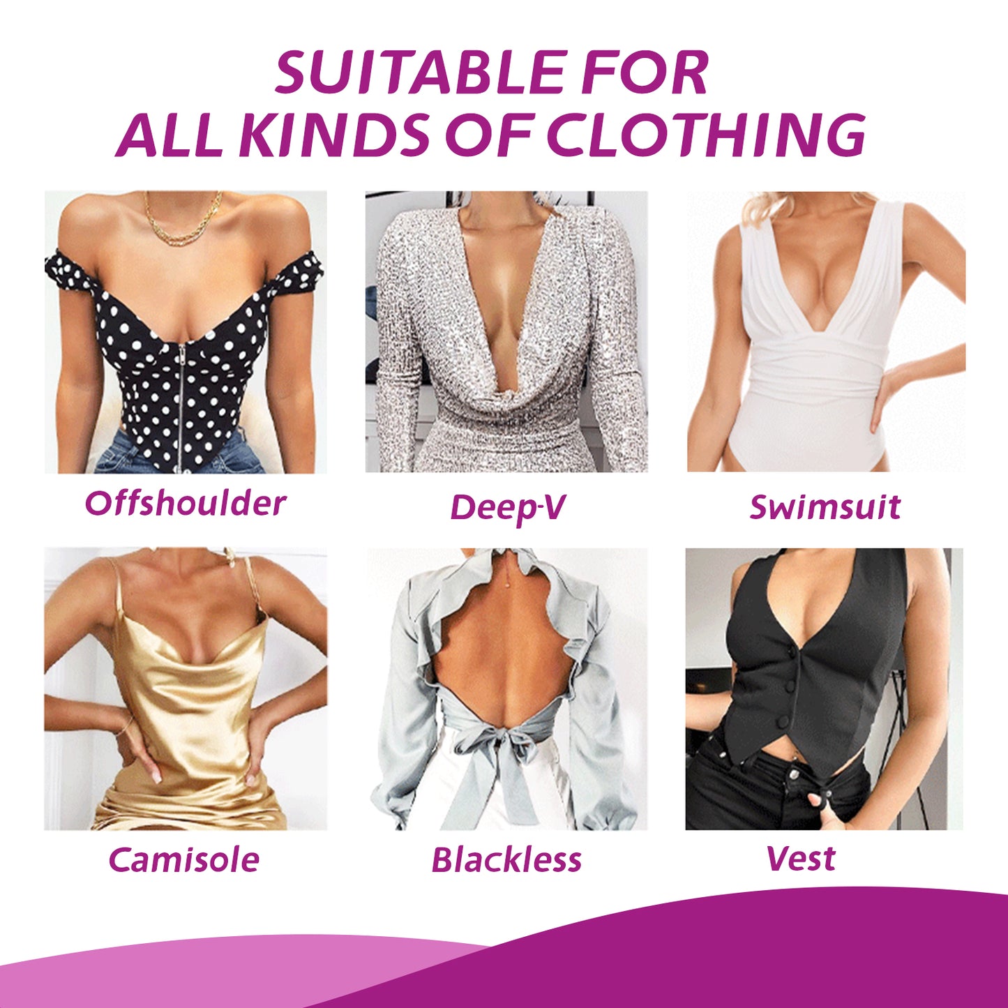 Invisible Breast Lift Tape for Natural Cleavage & Sag Prevention