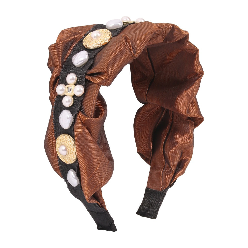 Retro Pearl Press Hair Headband
