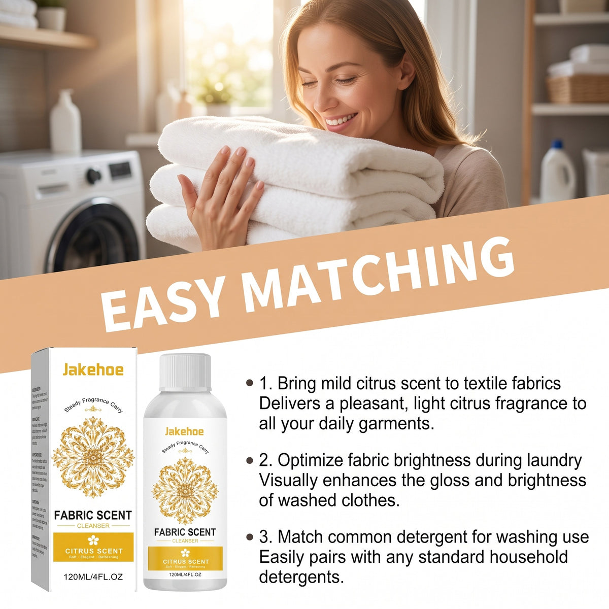 Fabric Scented Cleaner 120ml for Clothes Curtains & Sofas - Fresh Fragrance