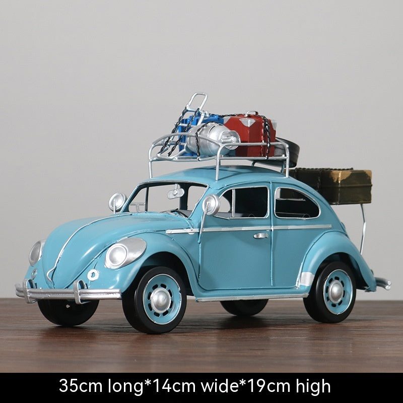 Retro Iron Car Model Decoration - Classic Vehicle Home & Garden Prop