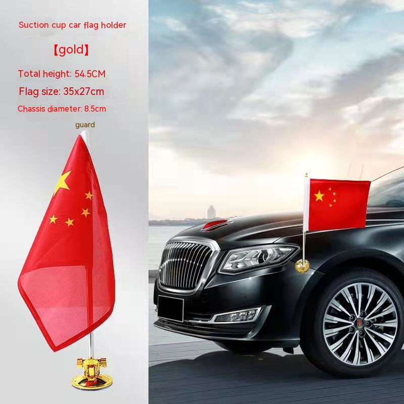 Telescopic Vehicle Flagpole Mount for Cars Trucks & RVs - Stainless Steel, 45cm