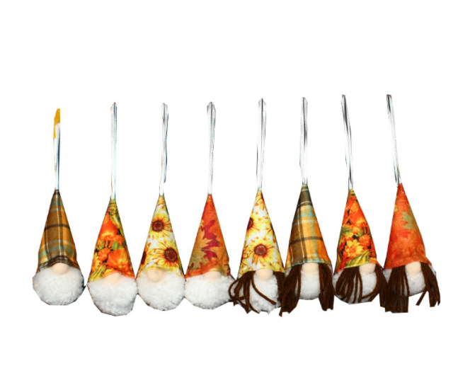 Autumn Plush Pendant Set - Faceless Elderly Harvest Festival Decor