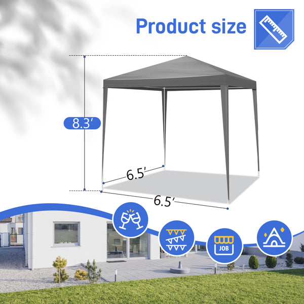 Portable Waterproof Party Tent - 6.5x6.5FT Four Sides