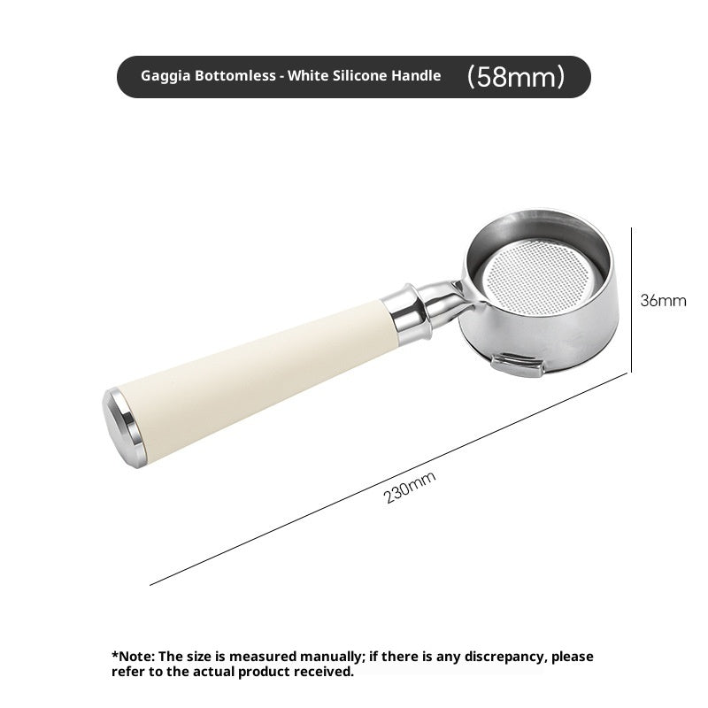 Italian-Style Coffee Machine Portafilter Bottomless Filter for Espresso