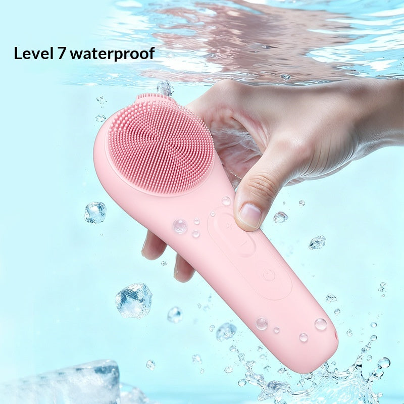 Electric Facial Cleansing Device with Warm Compress & Vibration