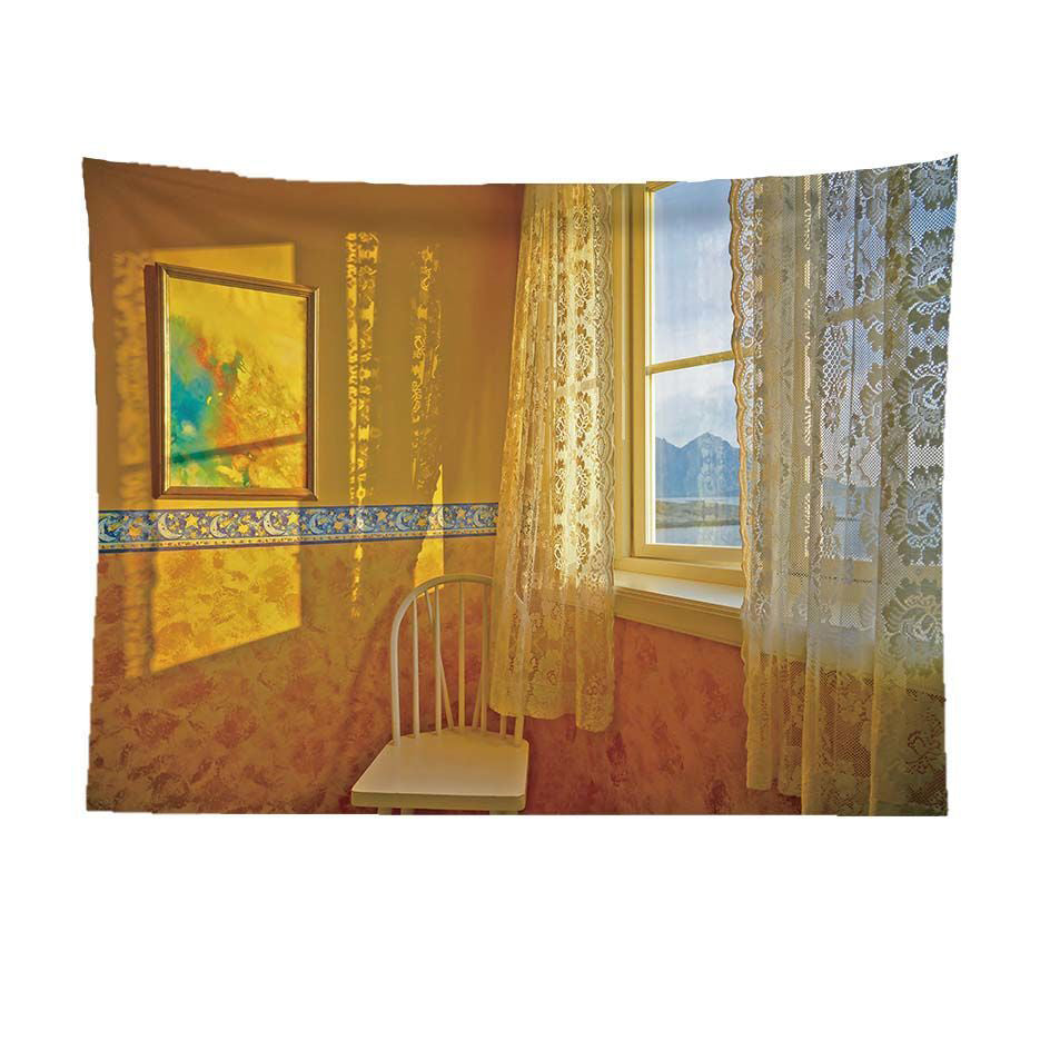 False Window Scenery Background Cloth for Home & Garden Curtains
