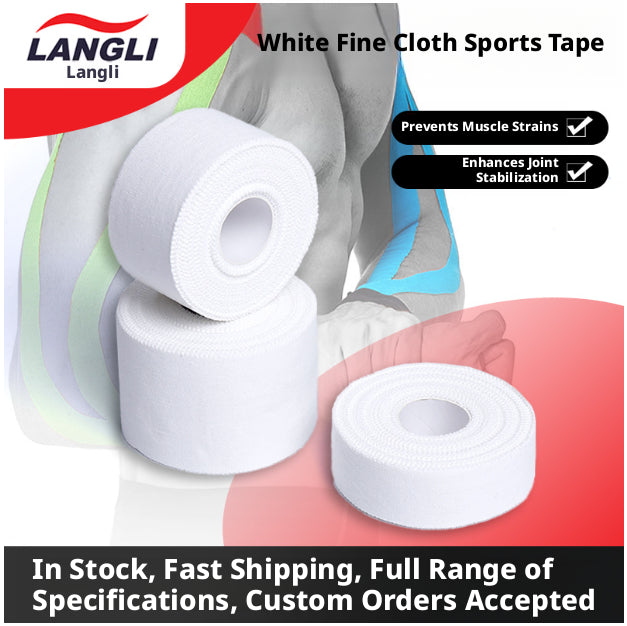 White Fabric Sports Tape 5cm x 9.1m Athletic Athletic Tape