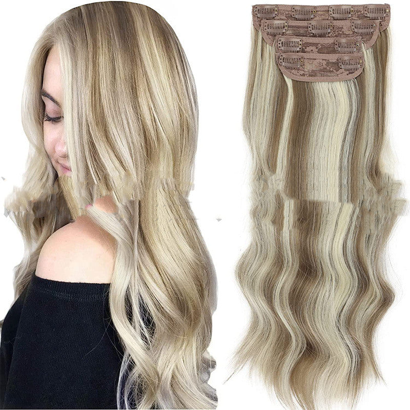 Synthetic Wig for Women 20 Inch High Temperature Fiber Hairpiece with Multiple Colors
