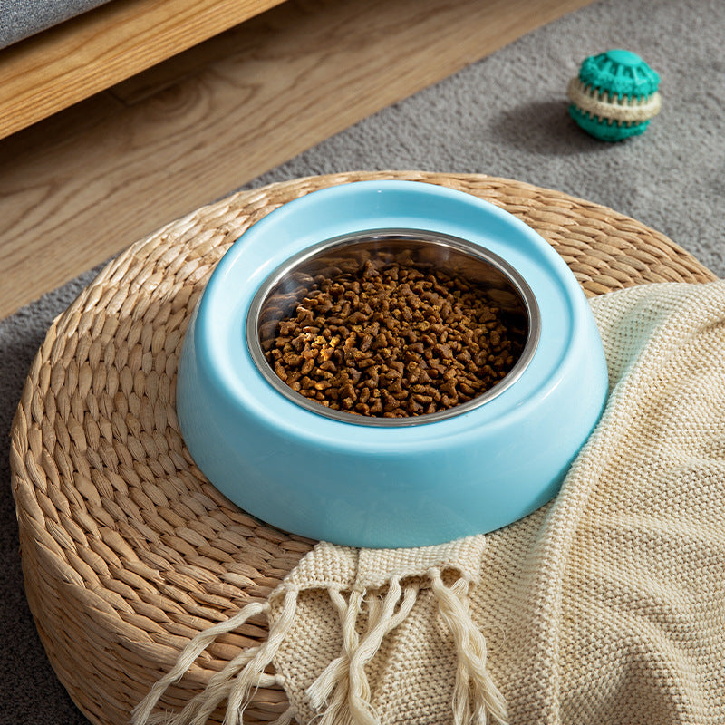 Single Bowl Pet Food & Water Bowl for Cats and Dogs - Plastic & Stainless Steel Options