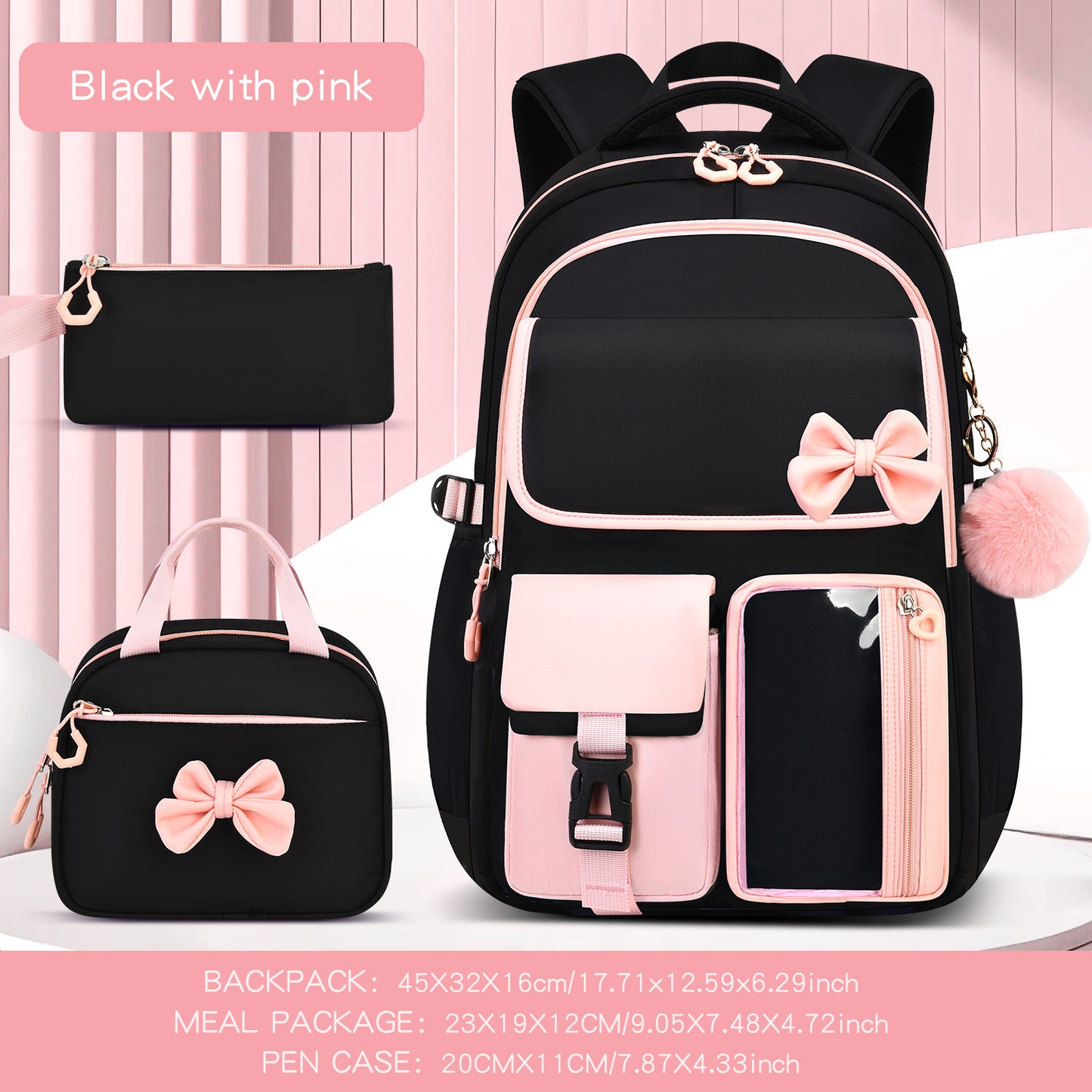 Urban Minimalist Waterproof Backpack Set for School and Travel