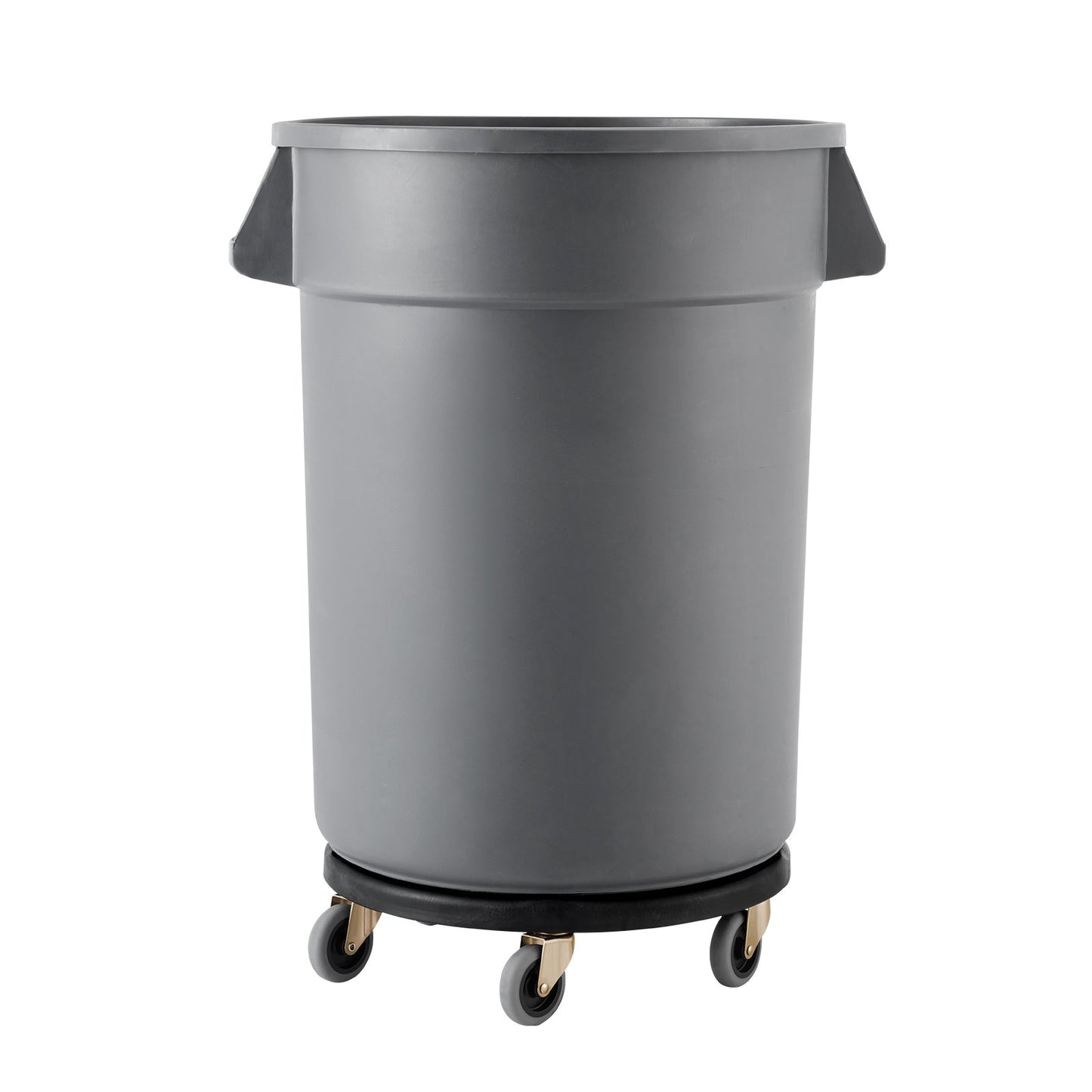 Heavy Duty Trash Can Dolly for 20-55 Gallon Bins - 500lb Capacity, Black