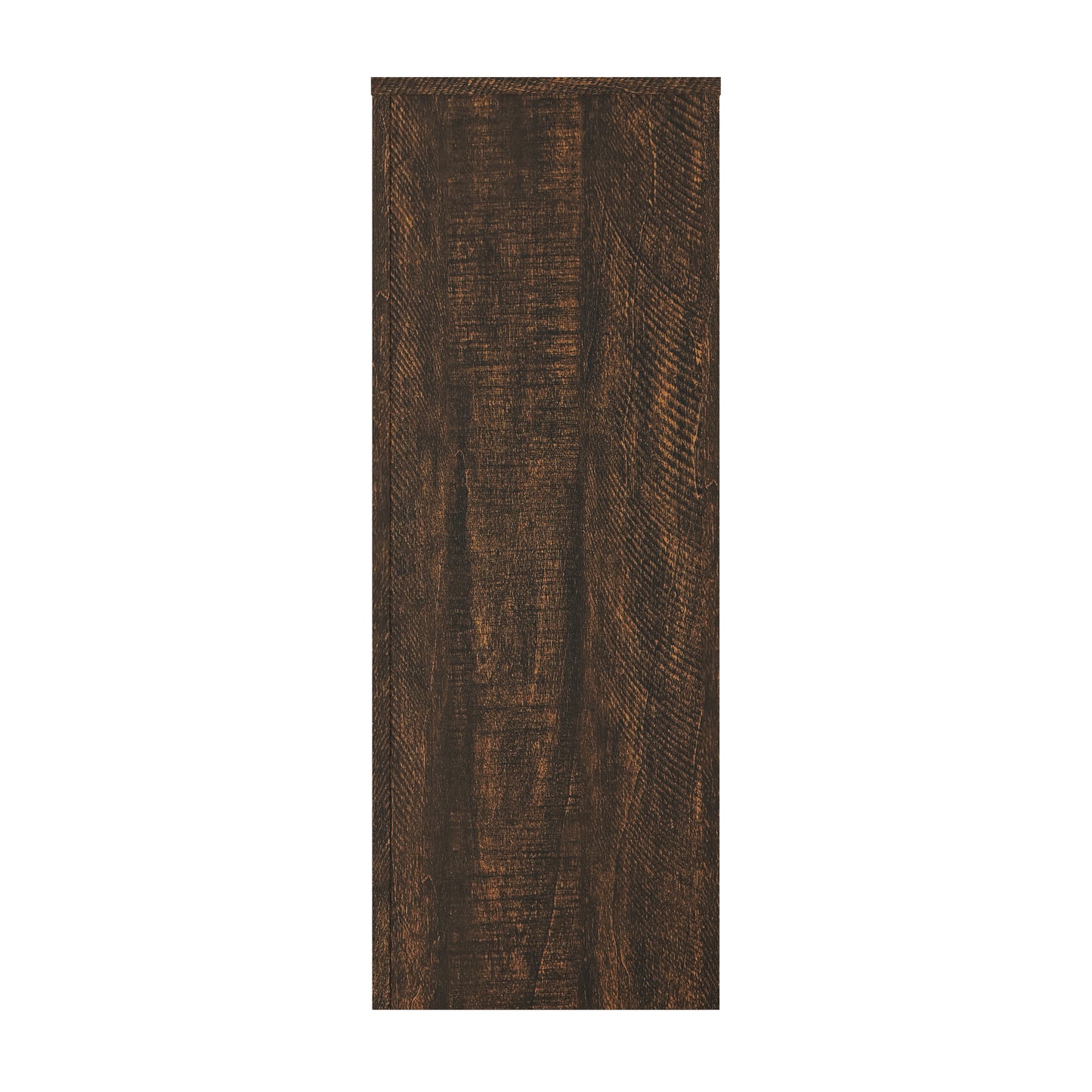 Narrow Walnut Wood Grain Console Table with Drawer - 63"