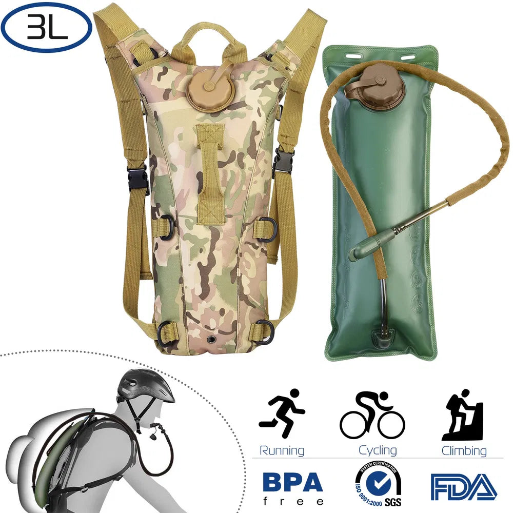 3L Tactical Hydration Pack with Adjustable Straps