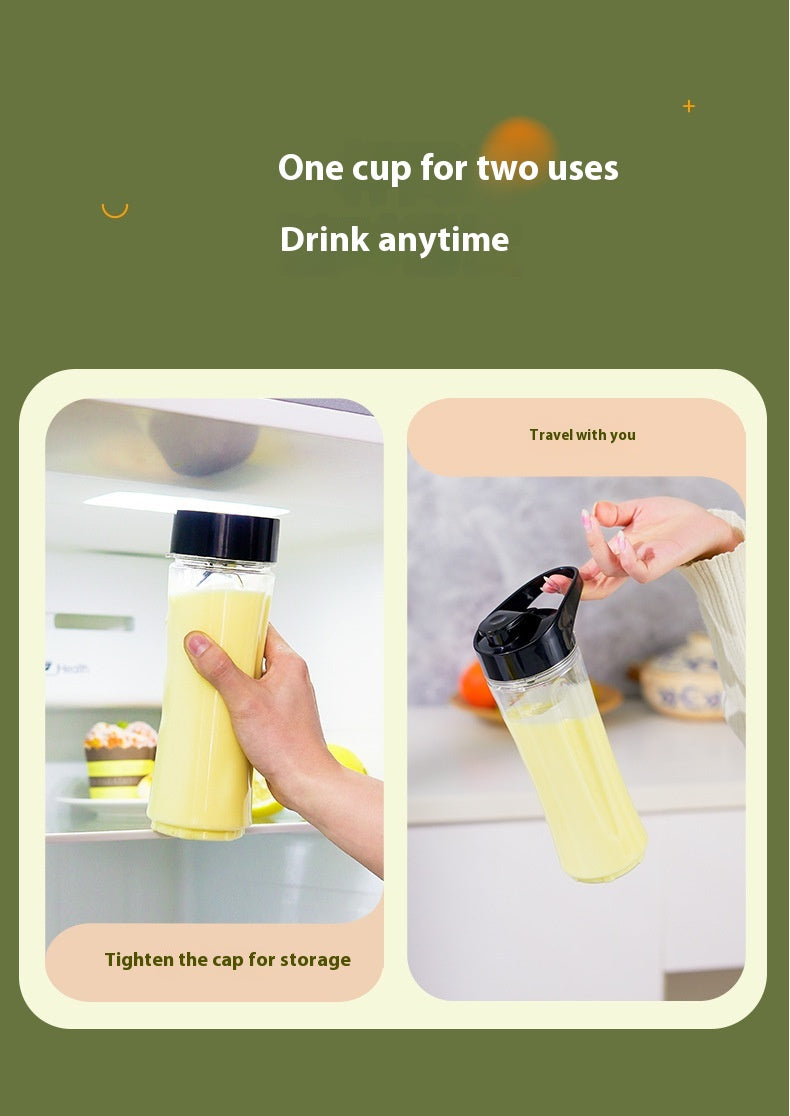 Portable Juicer Blender 600ml Travel Cup with Grinding Function