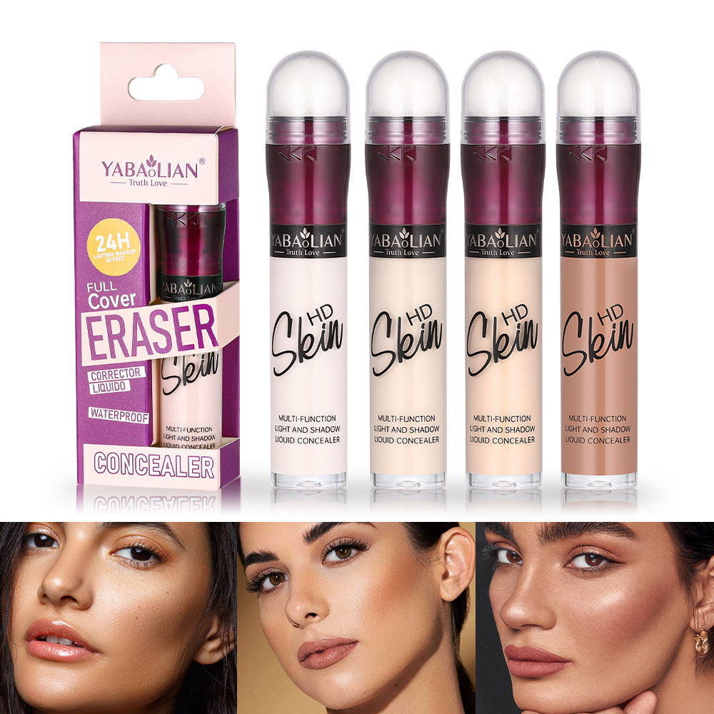 Liquid Foundation Concealer Makeup Set - Moisturizing Brightening, Waterproof, Multiple Colors