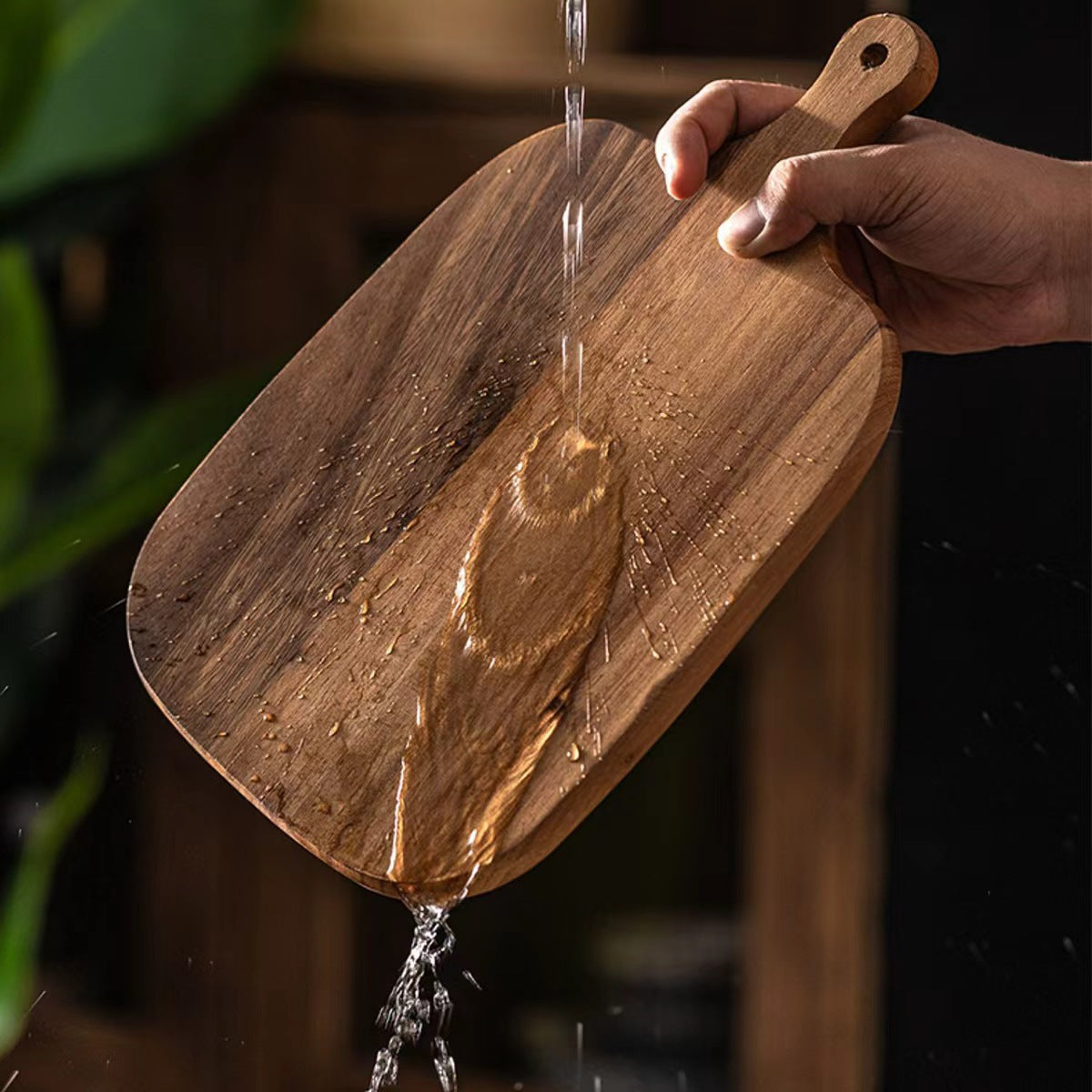 Ash Wood Breadboard with Handle - Irregular Shape, Multiple Sizes