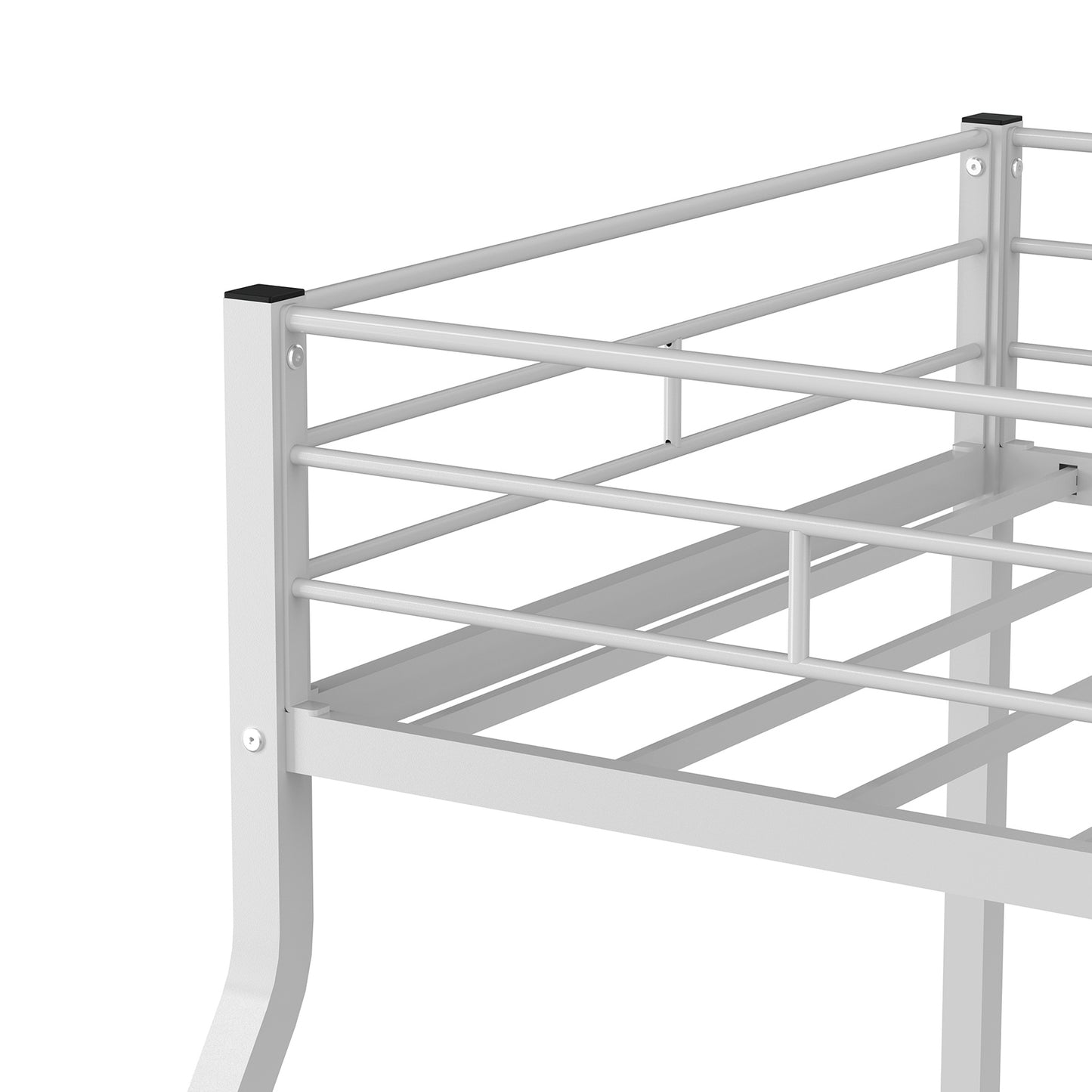 Heavy Duty Twin Over Full Metal Bunk Bed Frame with Ladder