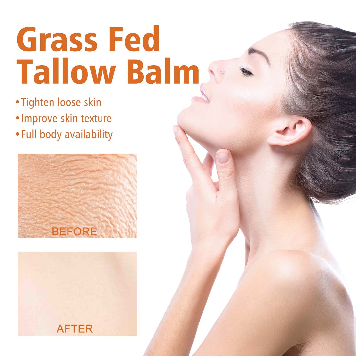 Moisturizing Tallow Body Cream with Honey & Vitamin E - Hydrating Skin Care