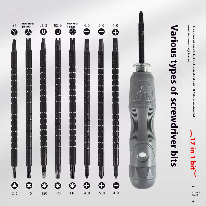17-in-1 Magnetic Screwdriver Set - Multi-Function Home Repair Tool