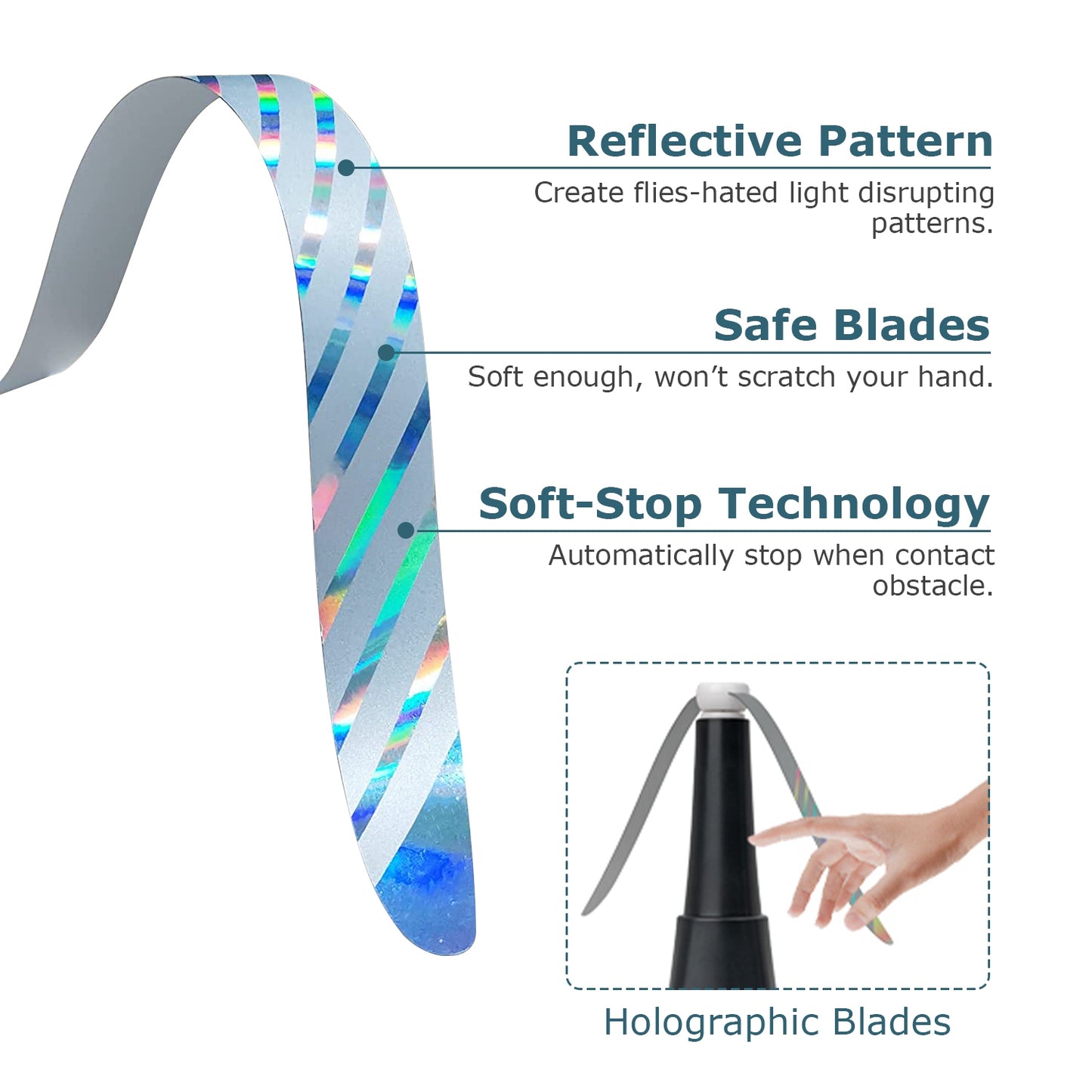Portable Fly Repellent Fan - Rechargeable 2-Pack for Indoor/Outdoor Use