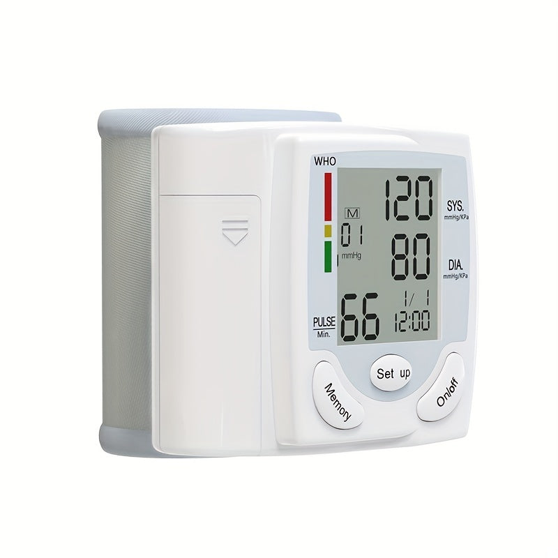 Wrist Blood Pressure Monitor with Voice & LCD Display