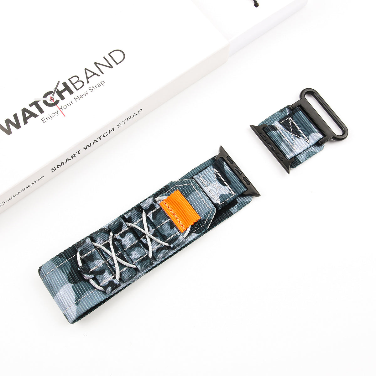 Nylon Braided Watch Band Adjustable Rail-Style Camouflage & Color Variants