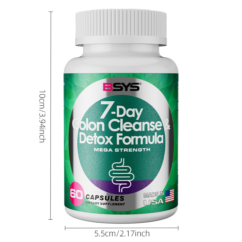 7-Day Colon Cleanse and Detox Supplement - 60 Capsules